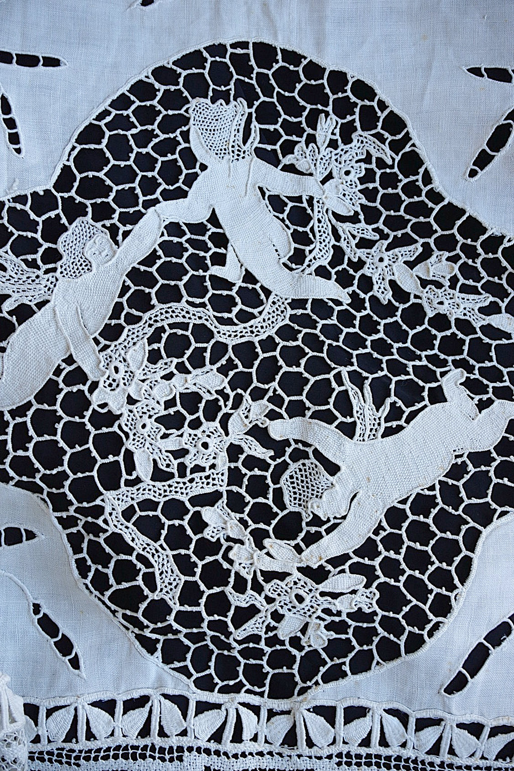 アンティークカーテン　rideau antique リネン