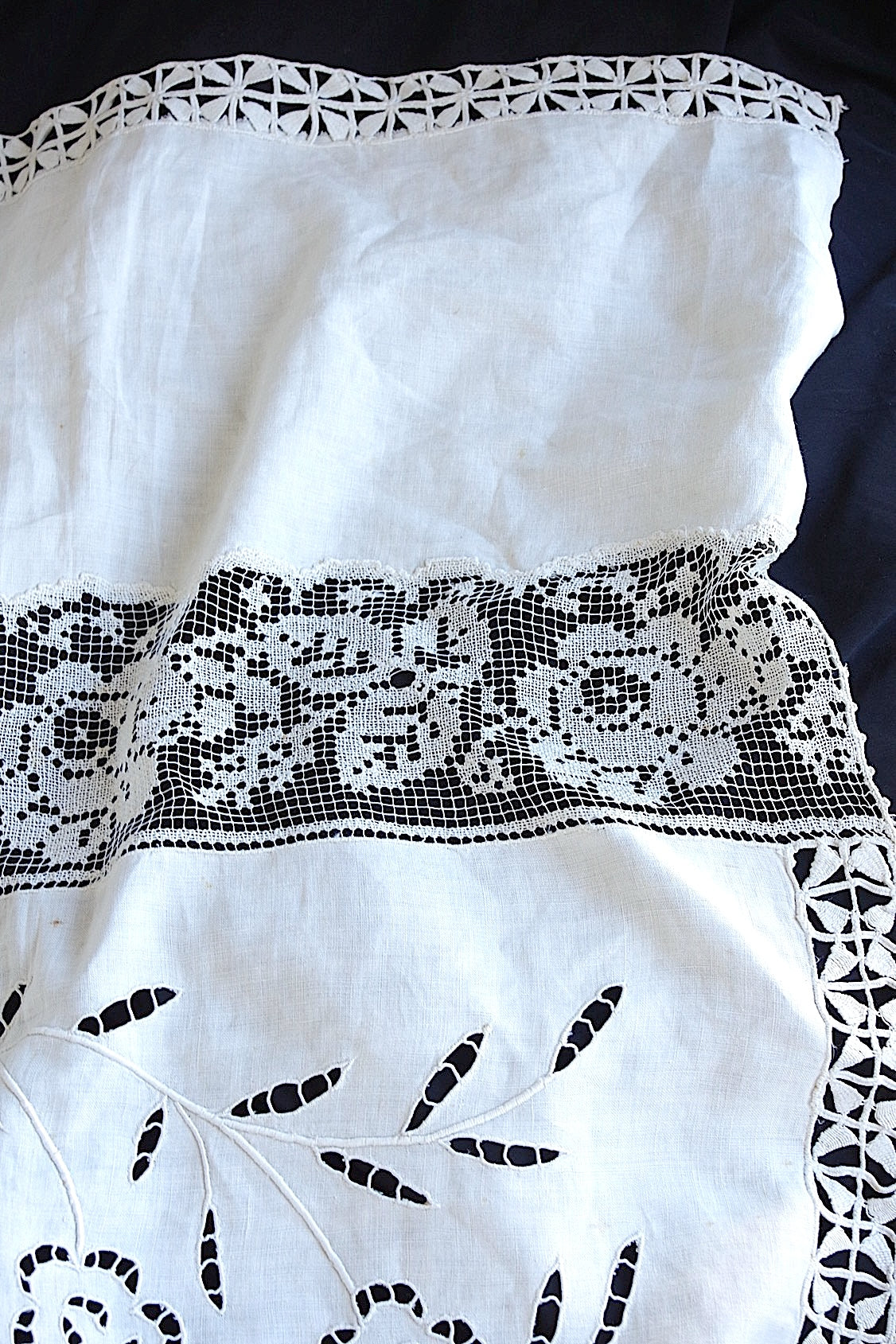 アンティークカーテン　rideau antique リネン