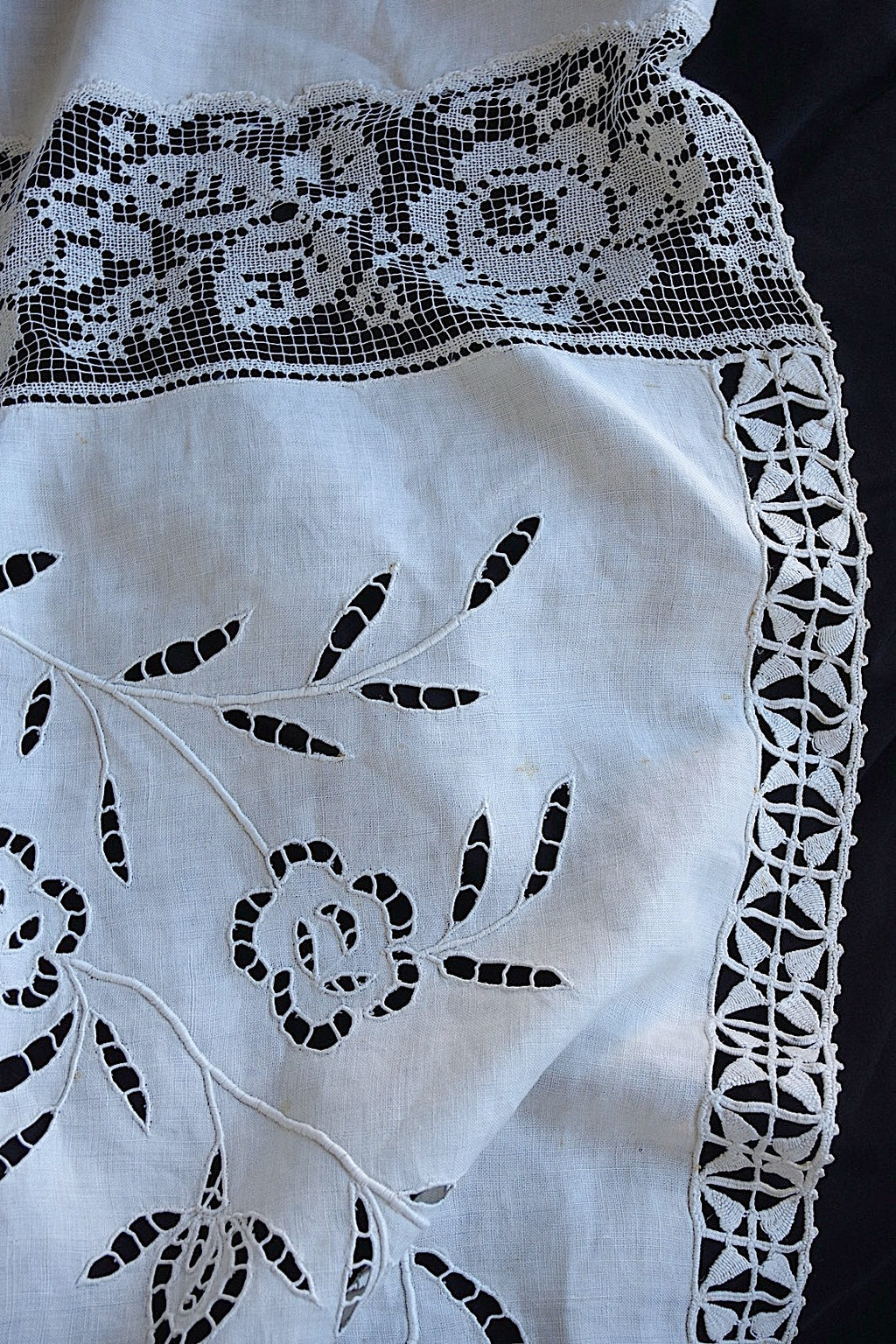 アンティークカーテン　rideau antique リネン