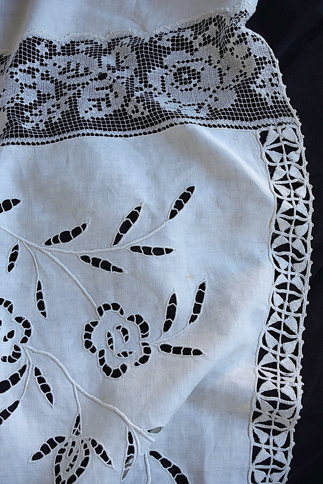 アンティークカーテン　rideau antique リネン