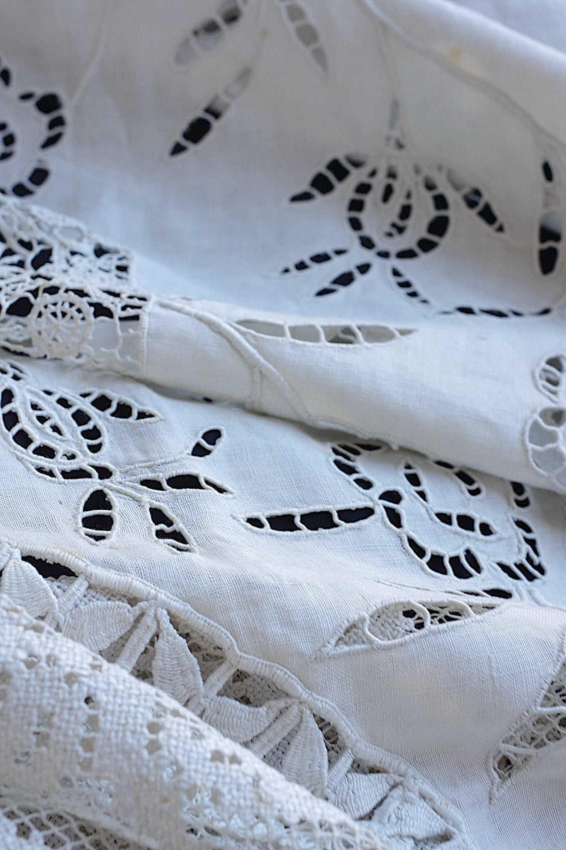 アンティークカーテン　rideau antique リネン