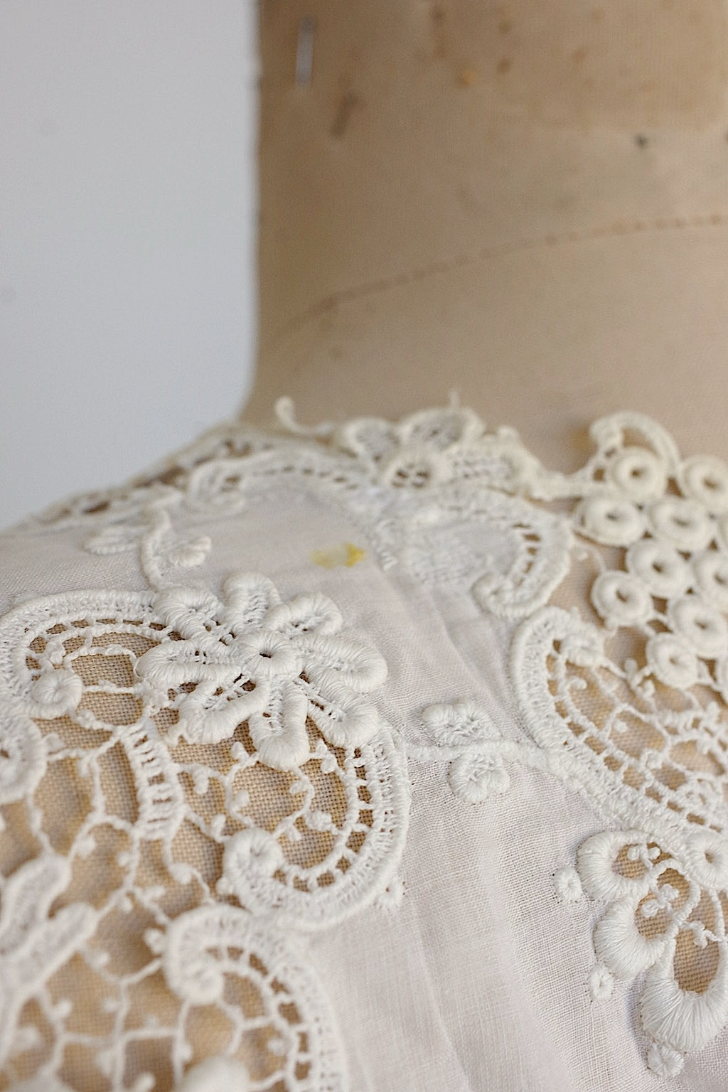 アンティークレース　dentelle ancienne 襟