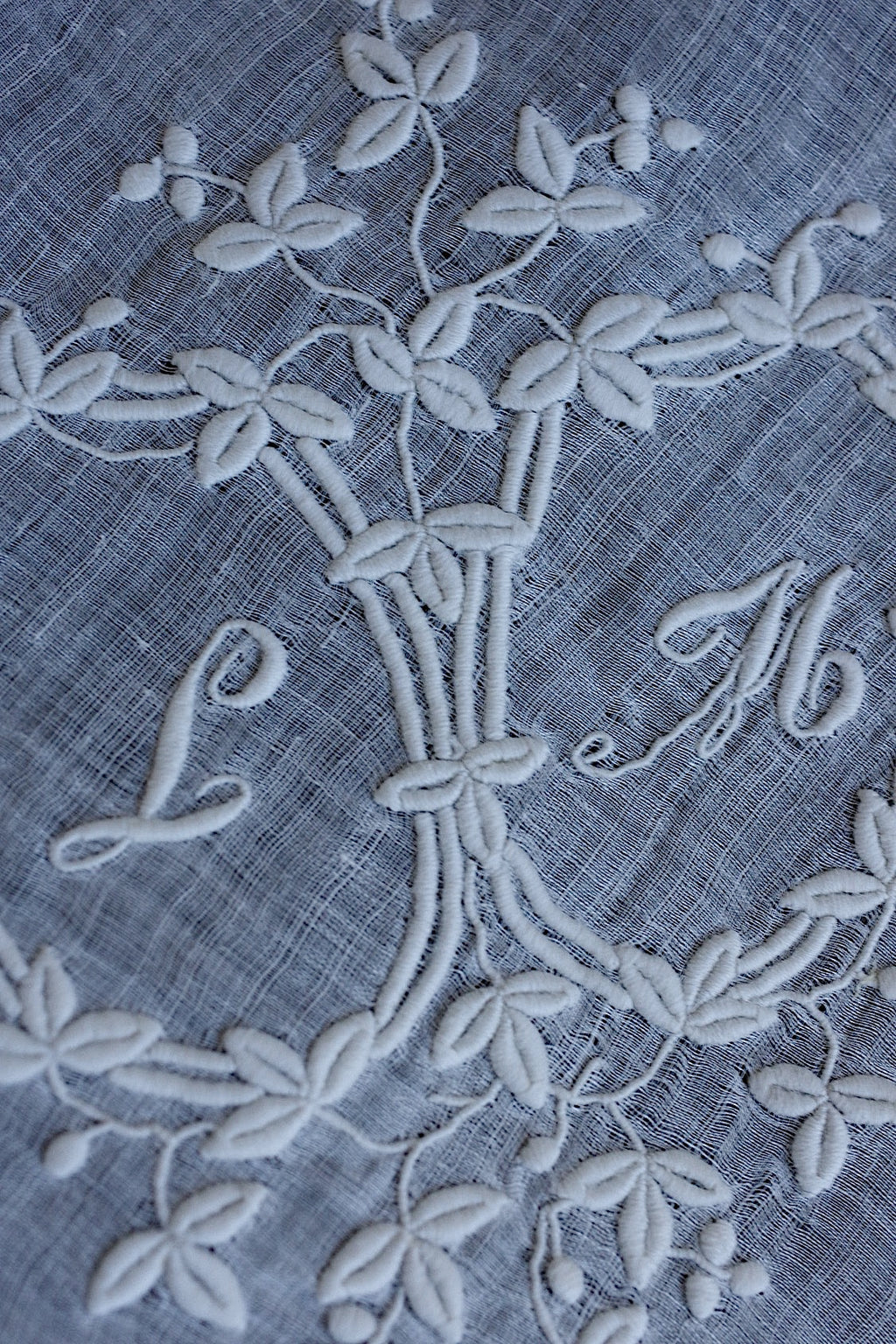 アンティークレース　mouchoir ancien 刺繍ハンカチ1