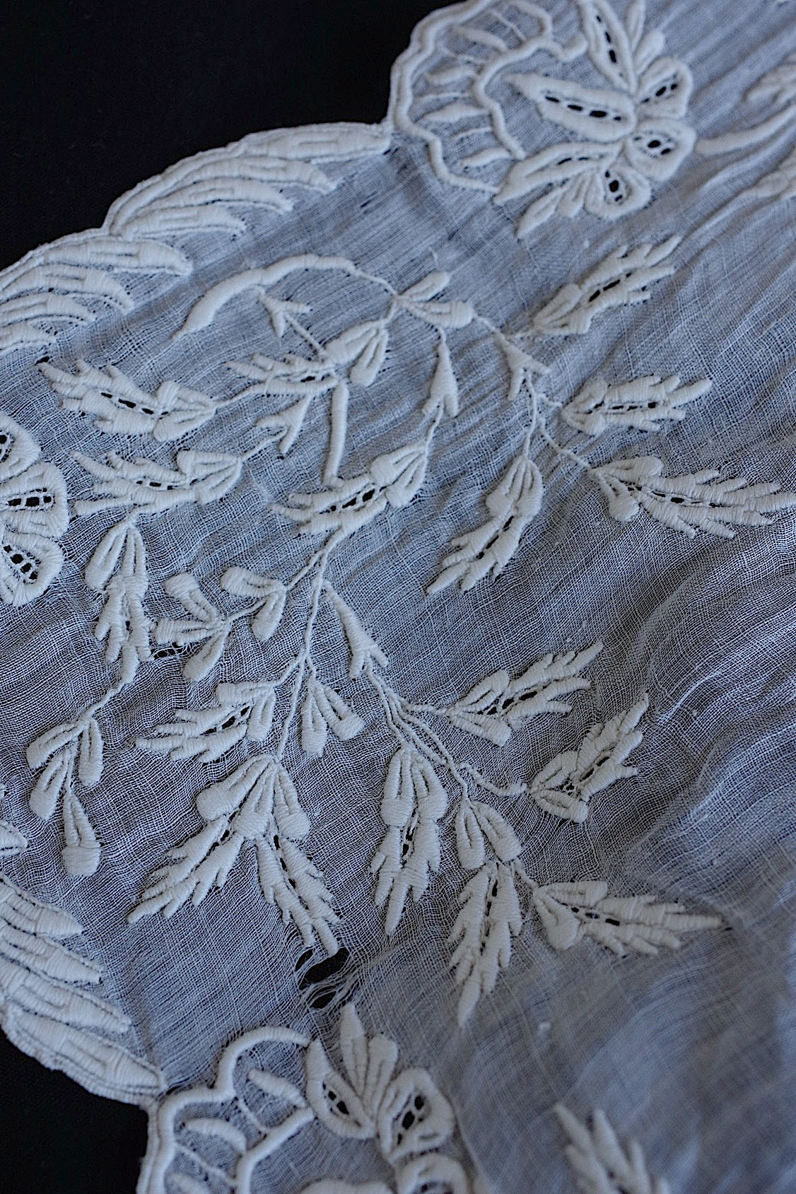 Mouchoir ancien en dentelle ancien mouchoir brodé 2