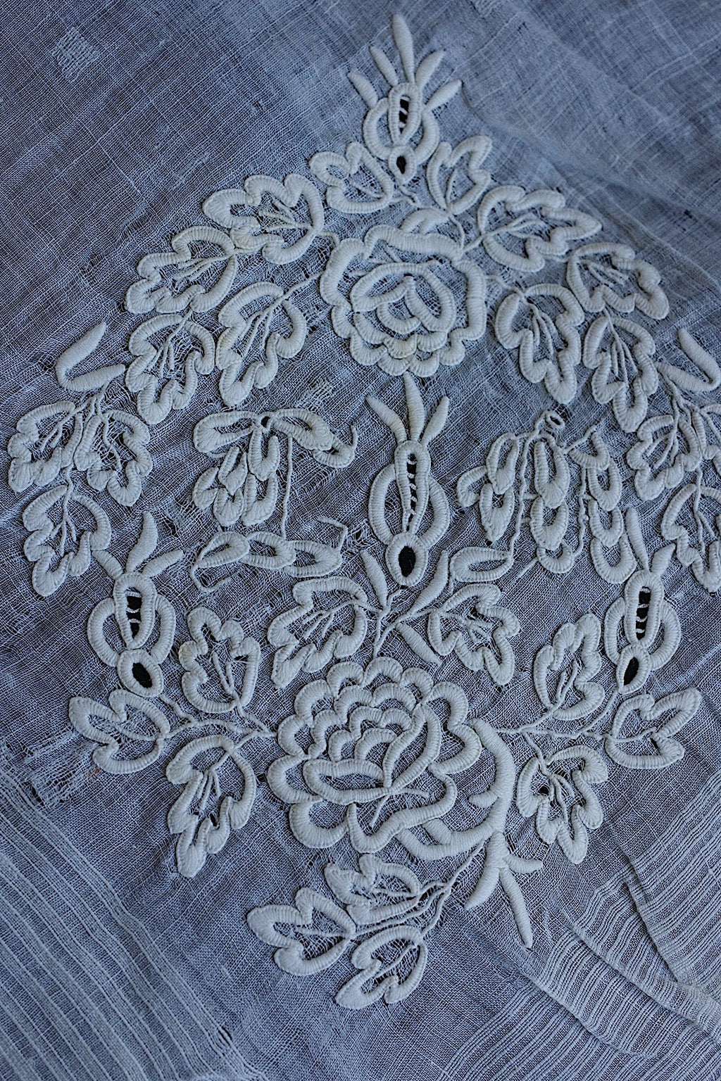 Mouchoir ancien en dentelle ancien mouchoir brodé 4