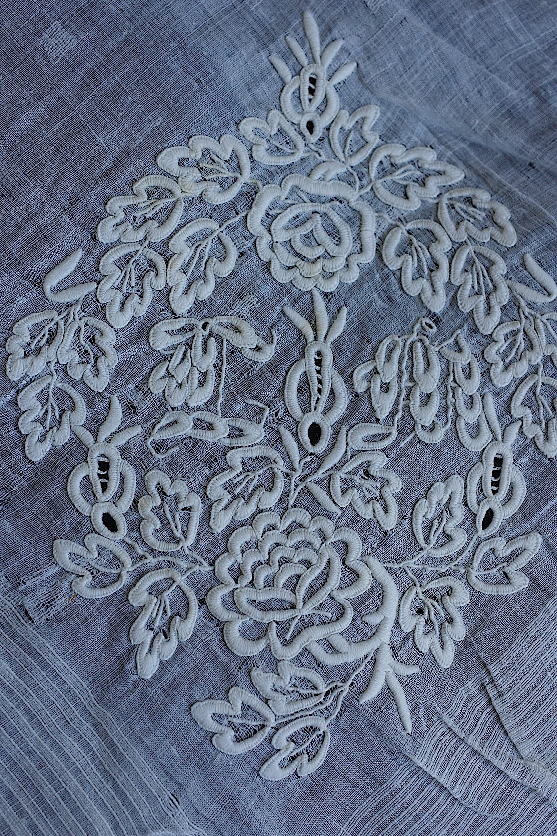 Mouchoir ancien en dentelle ancien mouchoir brodé 4