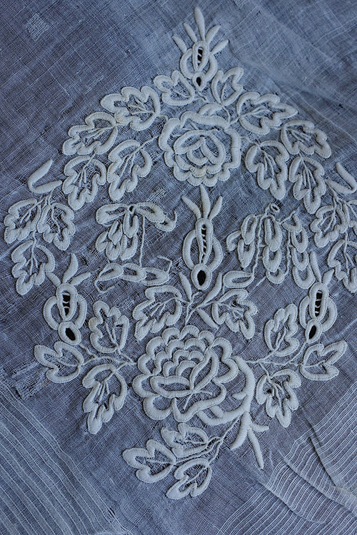 Mouchoir ancien en dentelle ancien mouchoir brodé 4