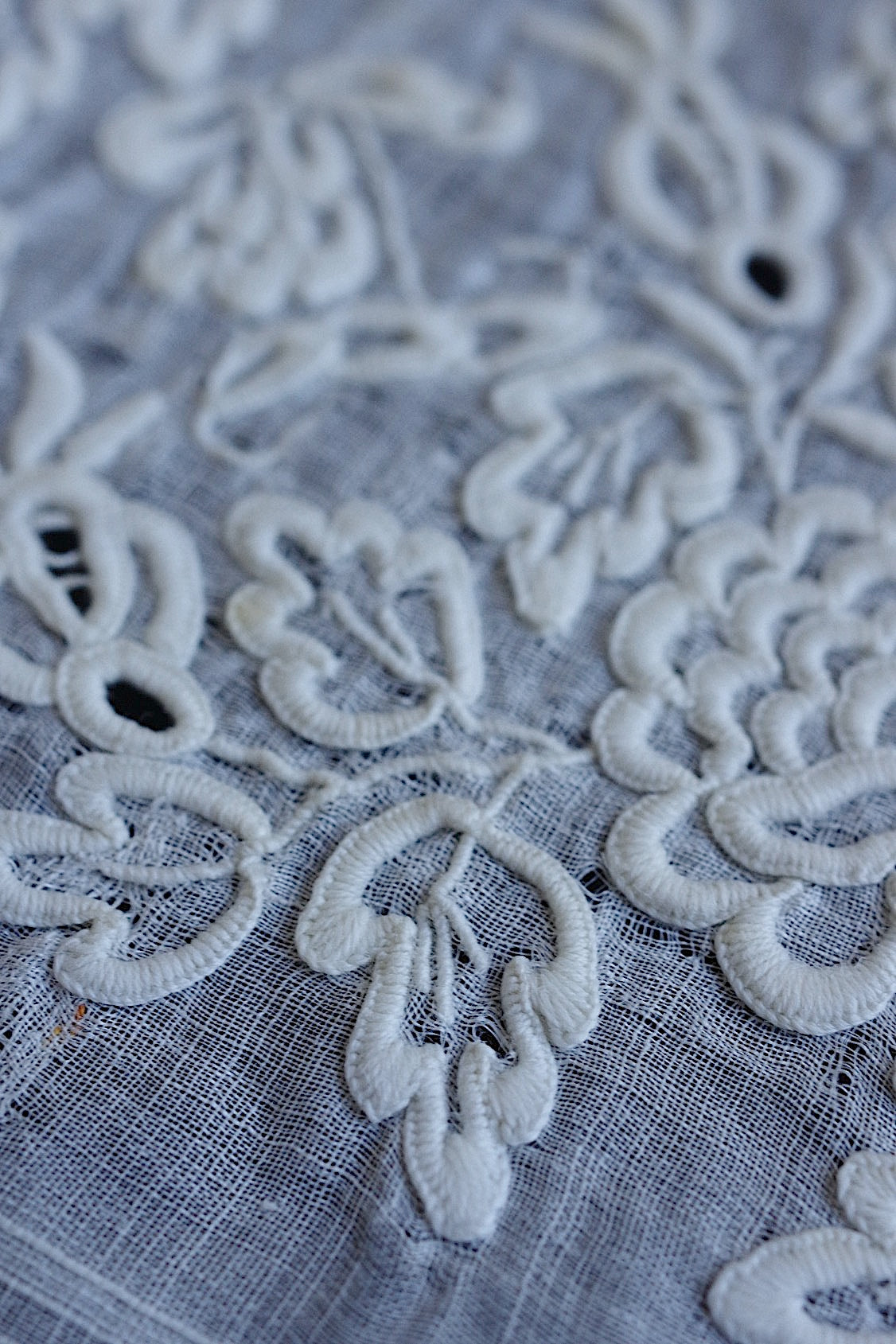 Mouchoir ancien en dentelle ancien mouchoir brodé 4