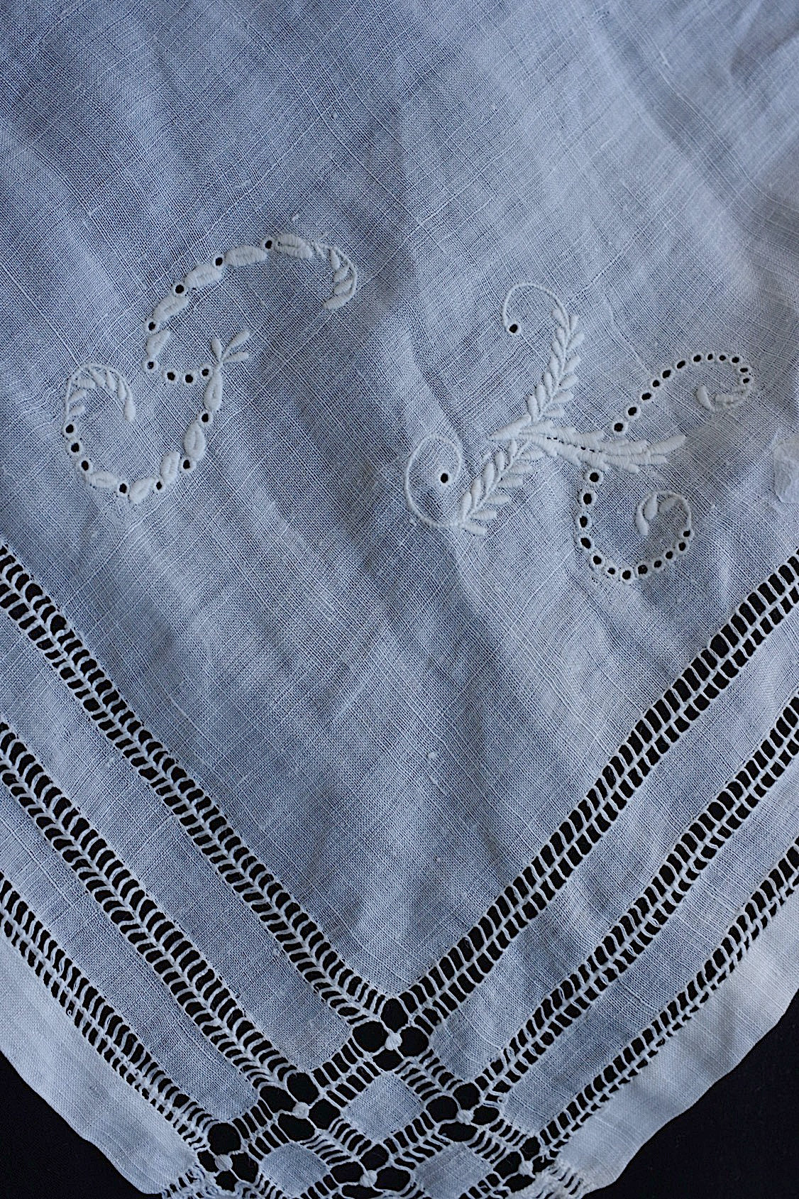 Mouchoir en dentelle antique ancien mouchoir brodé 5 lot