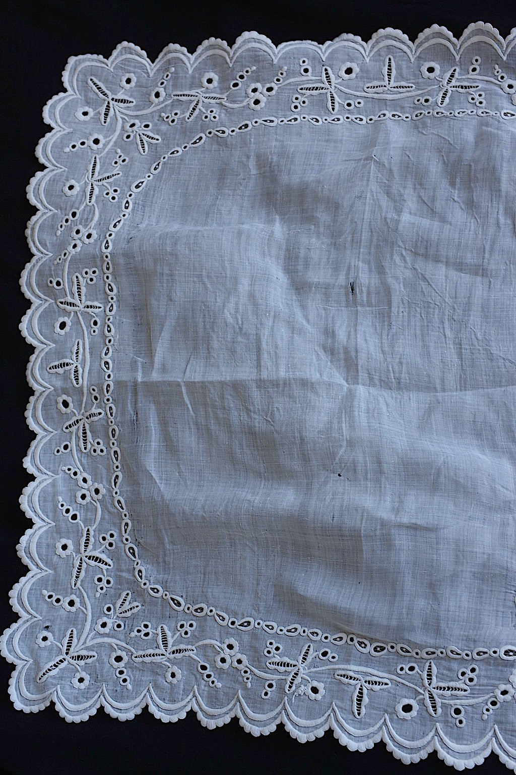 Mouchoir en dentelle antique ancien mouchoir brodé 5 lot