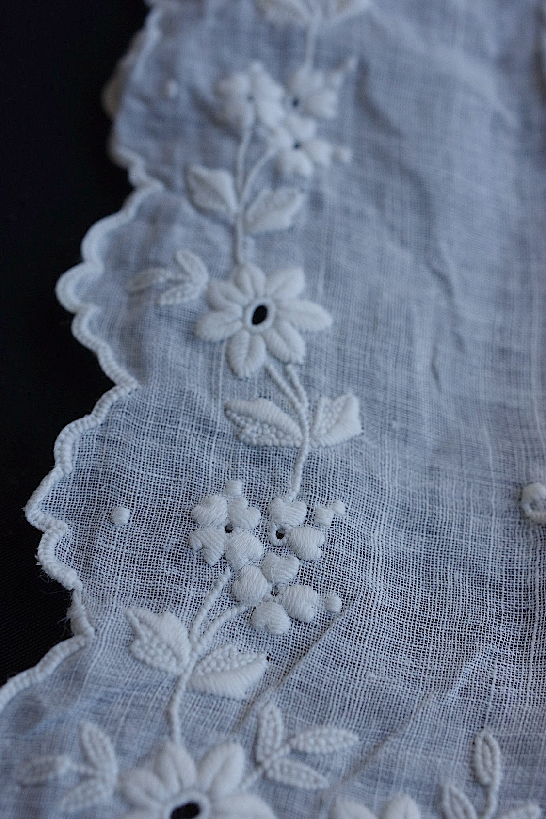 Mouchoir en dentelle antique ancien mouchoir brodé 6 lot