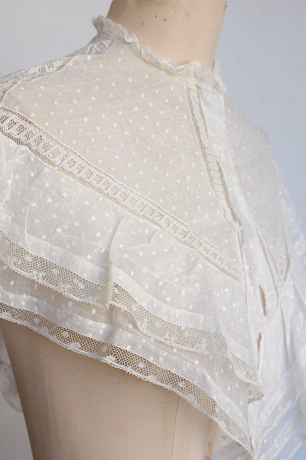 Col dentelle ancienne dentelle ancienne cape