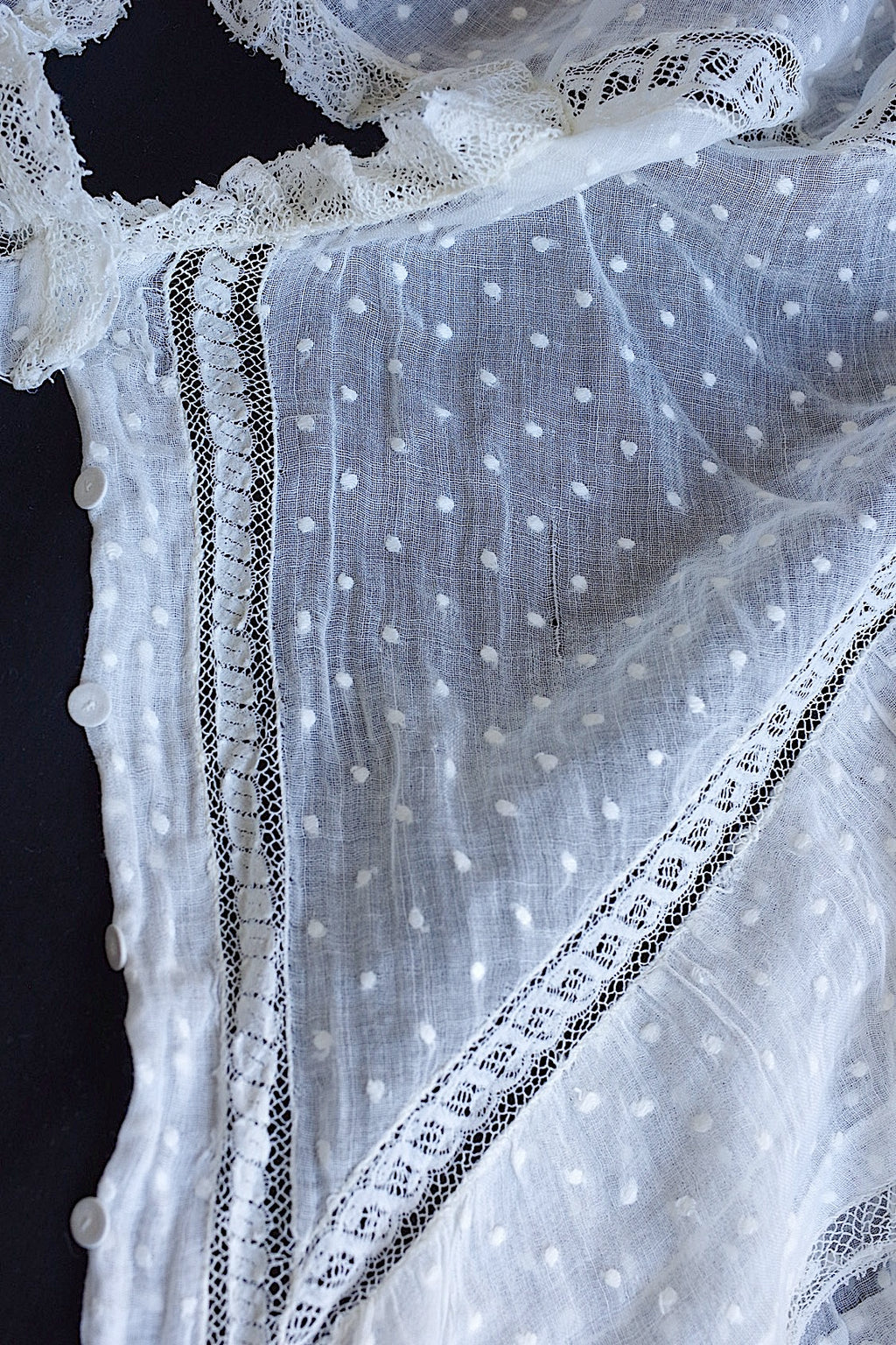 Col dentelle ancienne dentelle ancienne cape