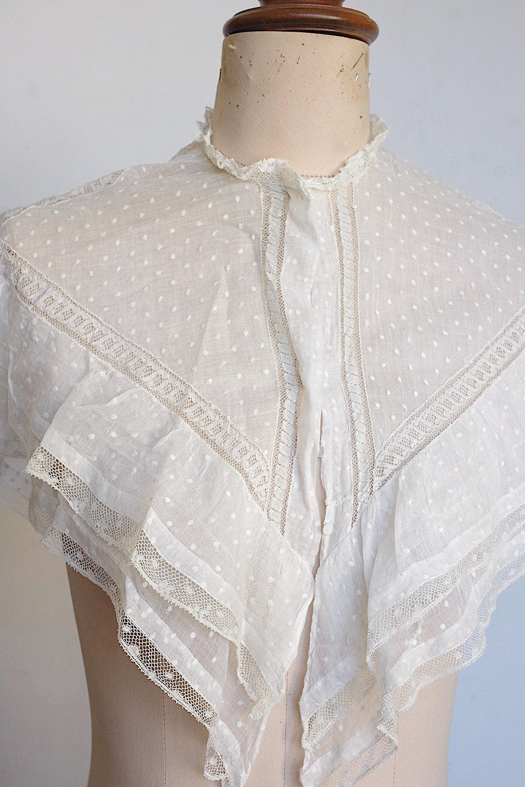 Col dentelle ancienne dentelle ancienne cape