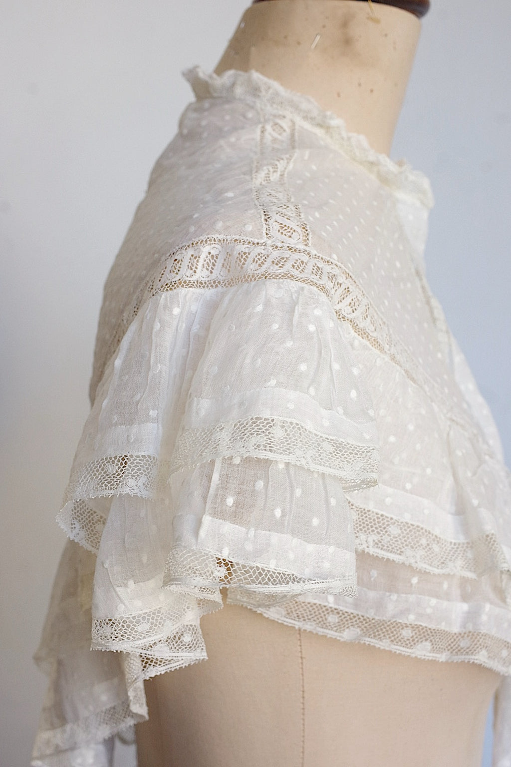 Col dentelle ancienne dentelle ancienne cape