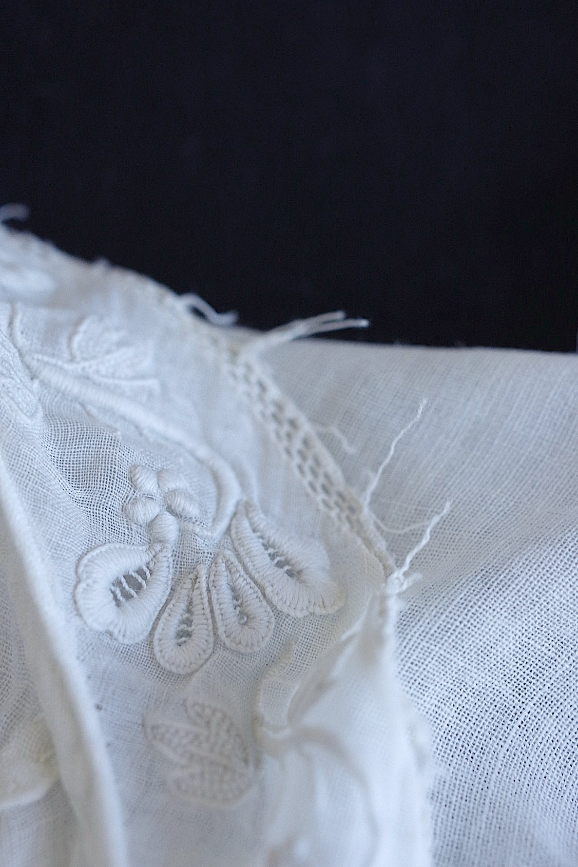 Lot antique de plastron en dentelle antique