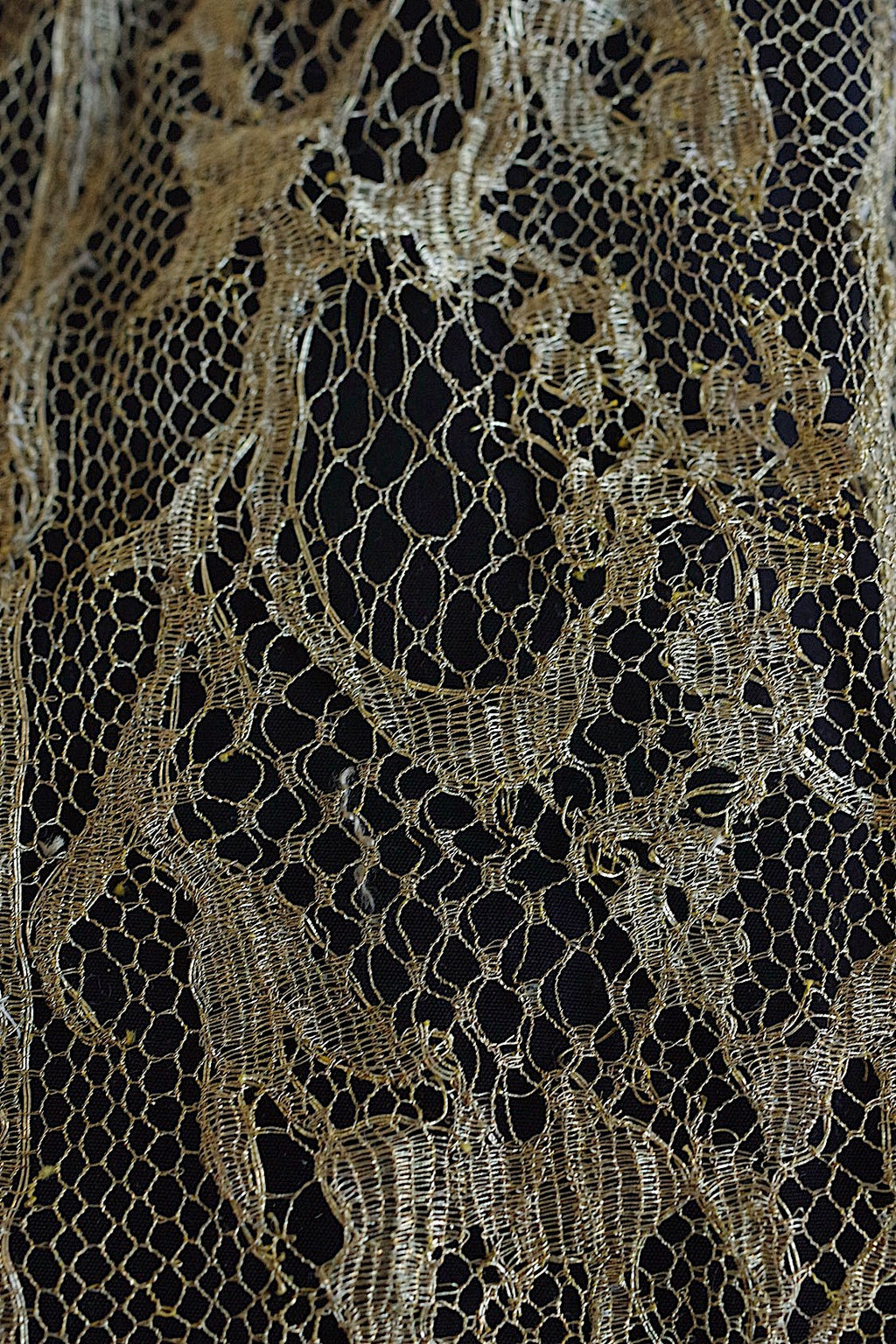 Antique lace dentelle ancienne metal lace scraps lot