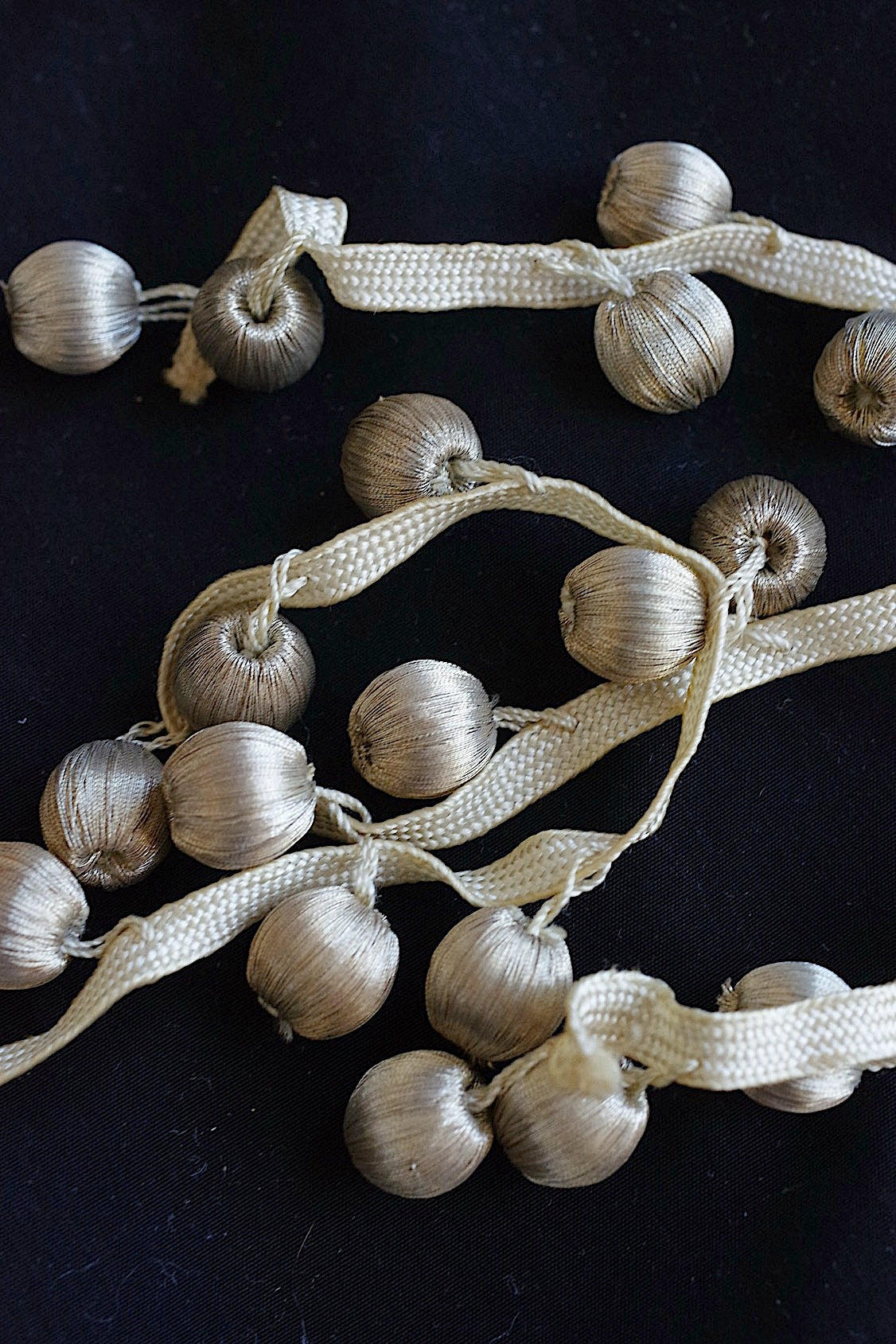 Antique lace dentelle ancienne metal lace scraps lot