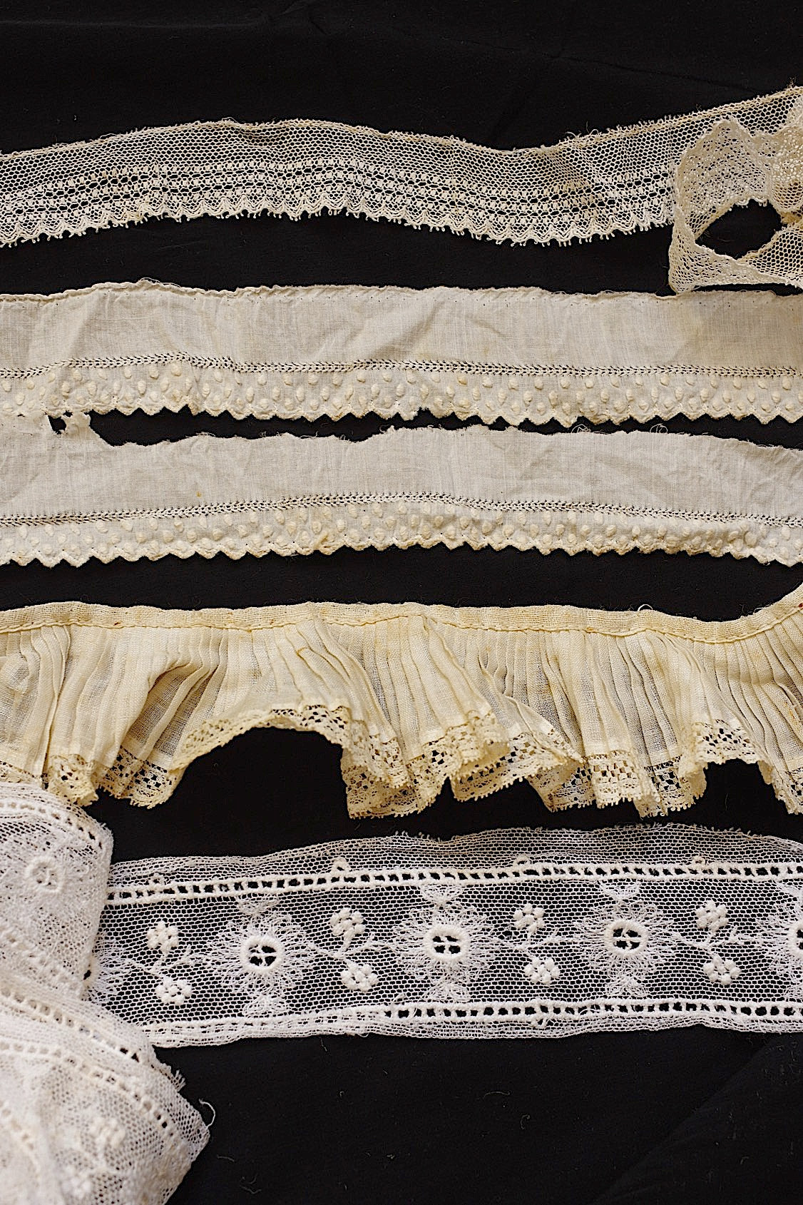 Tissu dentelle ancienne dentelle ancienne lot