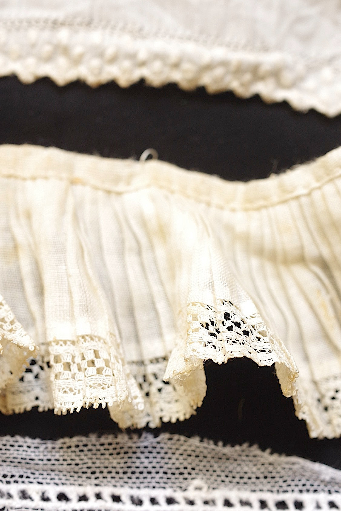 Tissu dentelle ancienne dentelle ancienne lot