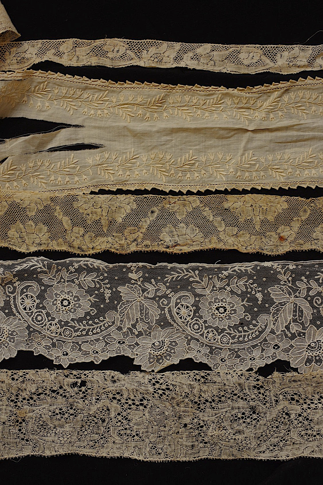 Dentelle ancienne dentelle ancienne lot 2 matière