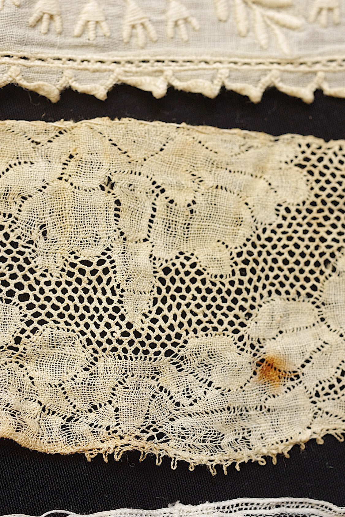 アンティークレース dentelle ancienne lot2 素材用- .FR a l'epoque
