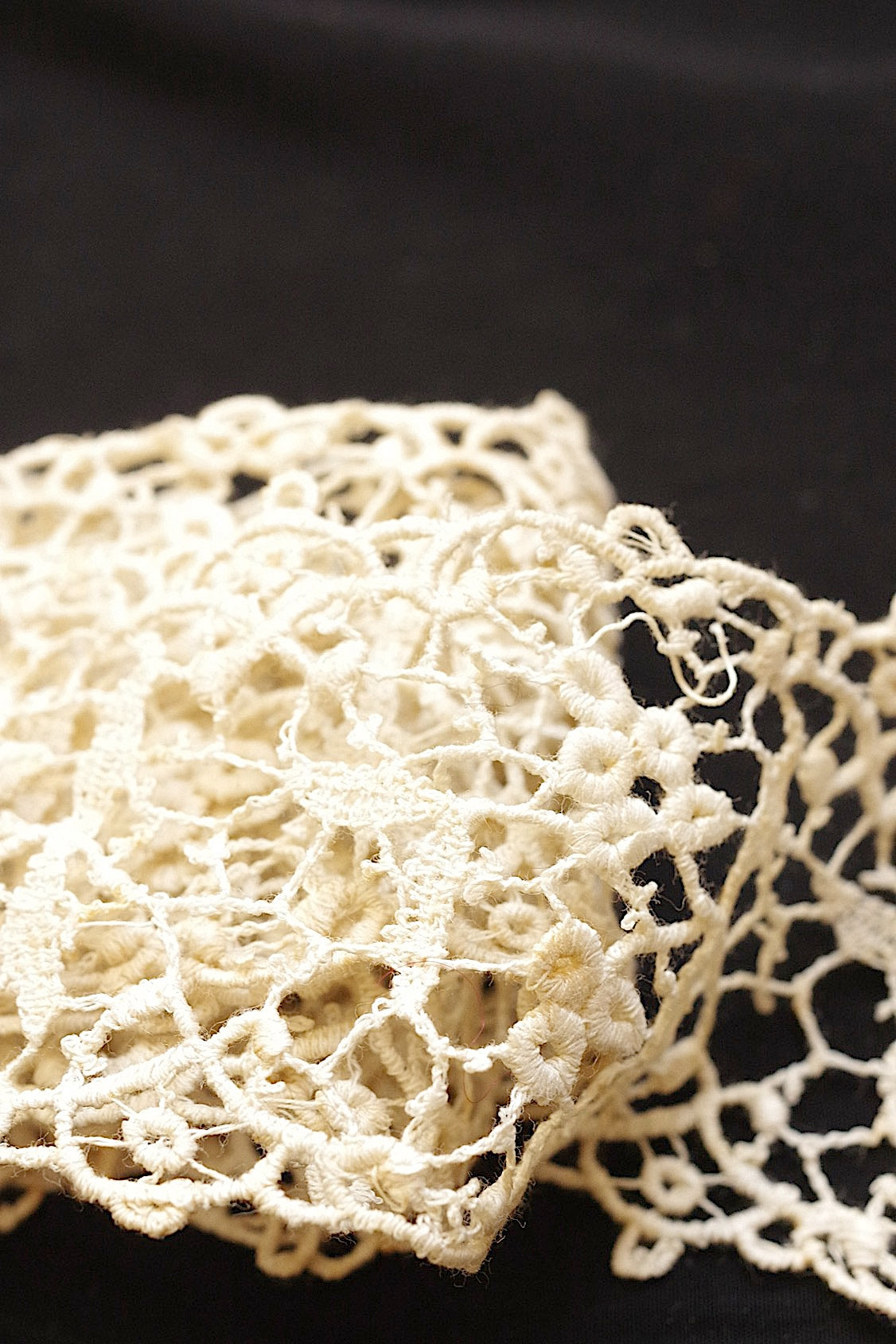 Dentelle ancienne dentelle ancienne lot 4 matière