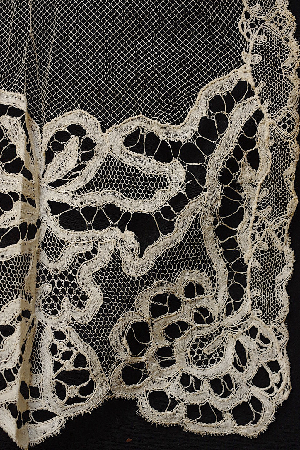 Voile dentelle dentelle ancienne tulle antique
