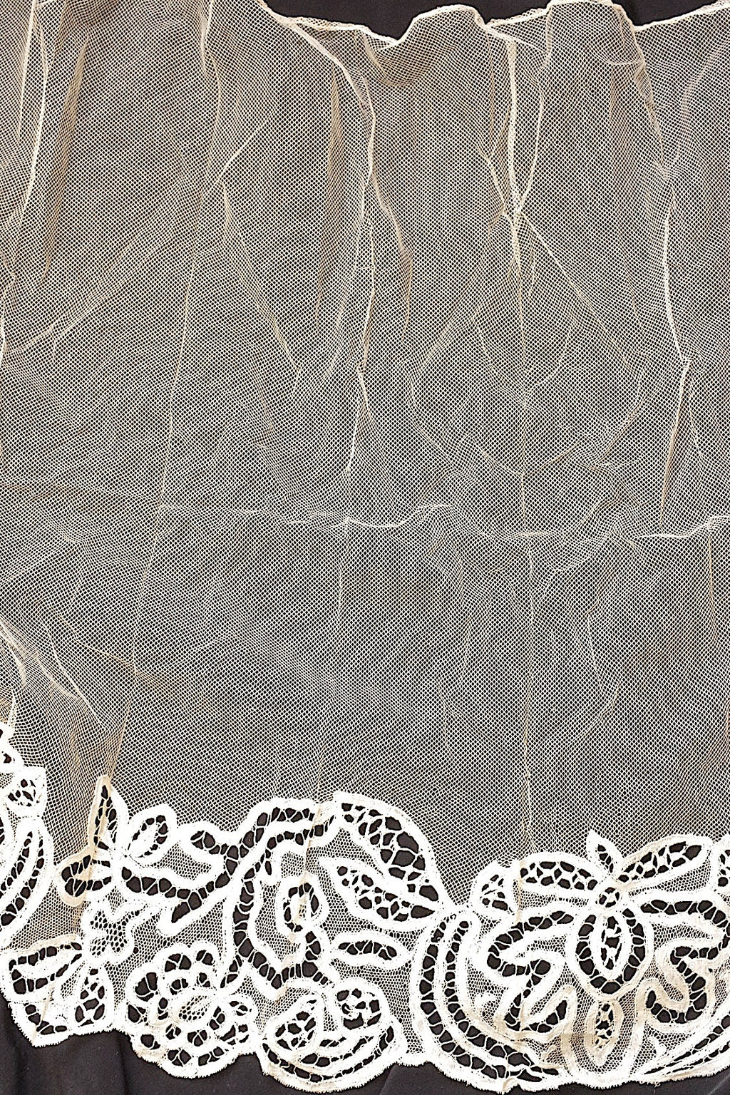 Voile dentelle dentelle ancienne tulle antique