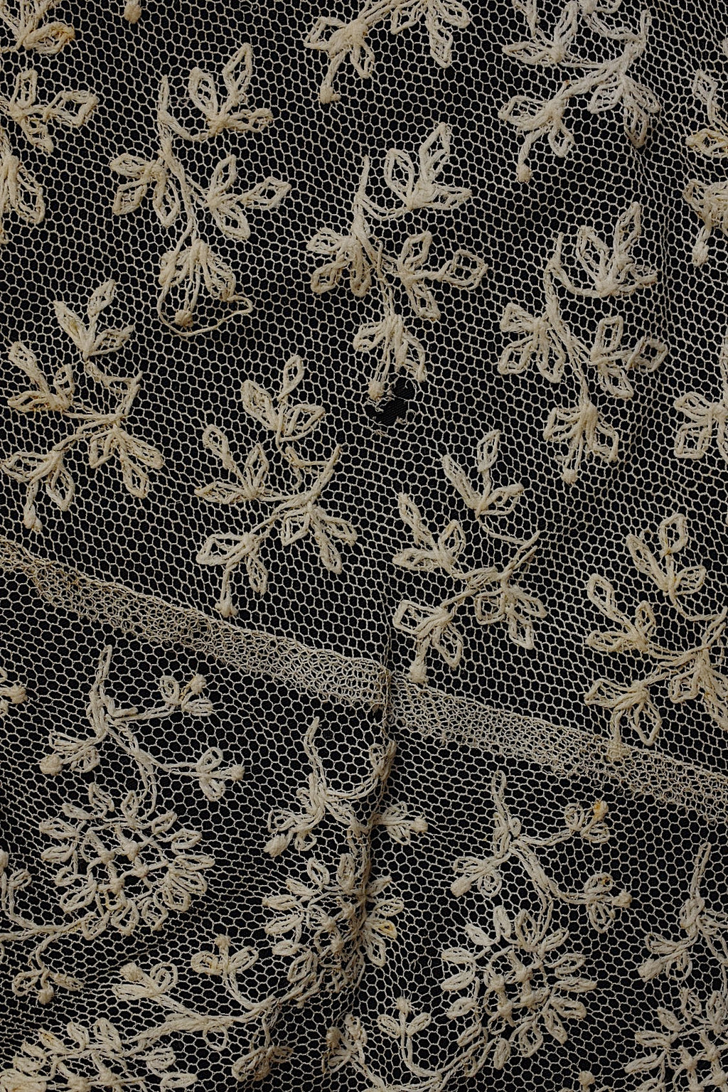 Tissu châle dentelle ancienne ancienne