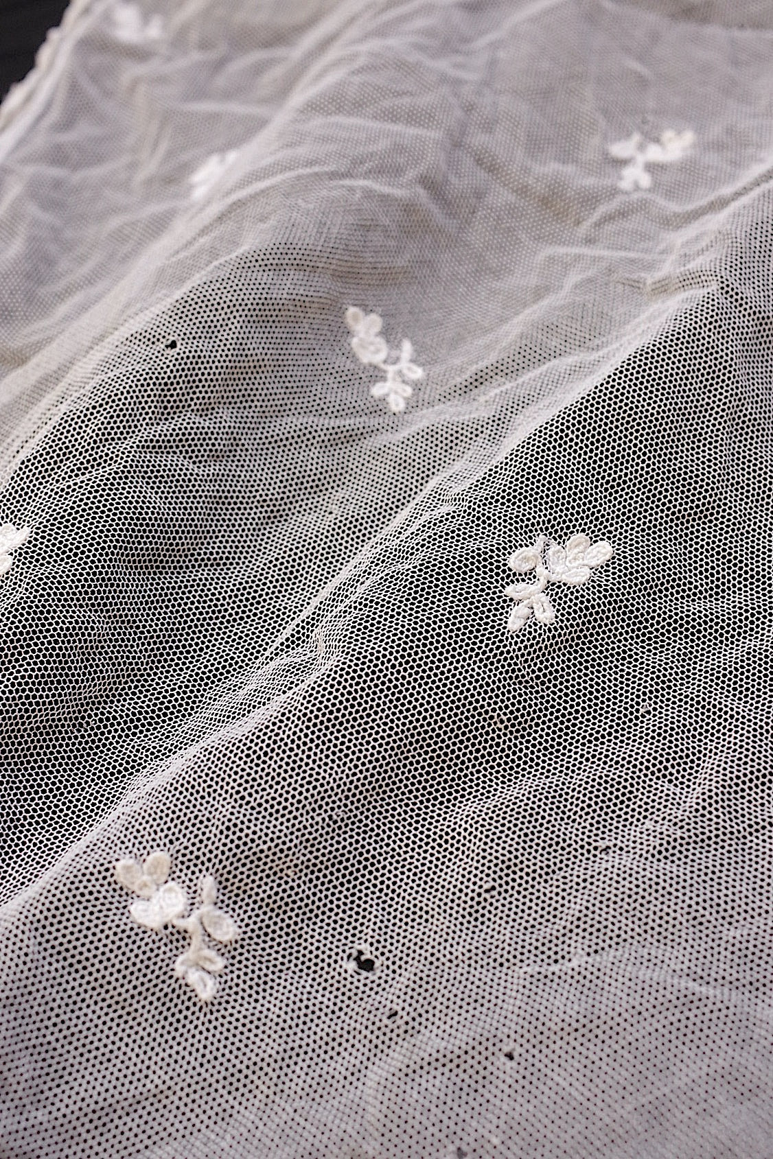 Tissu dentelle ancienne dentelle ancienne voile