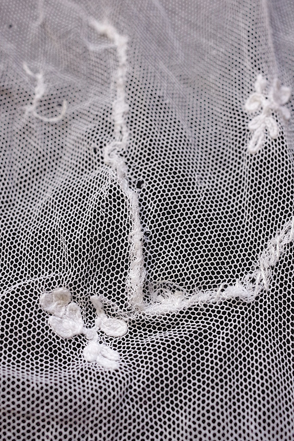 Tissu dentelle ancienne dentelle ancienne voile