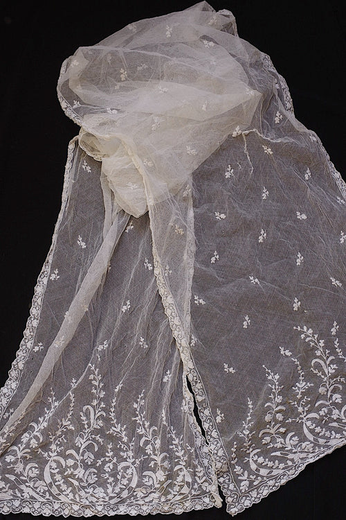 Tissu dentelle ancienne dentelle ancienne voile