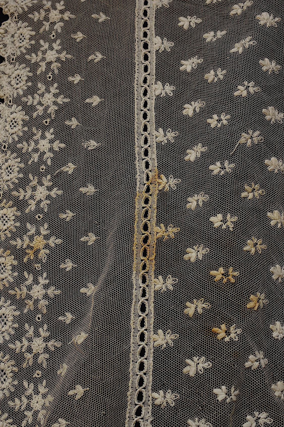 Tissu dentelle ancienne dentelle ancienne voile