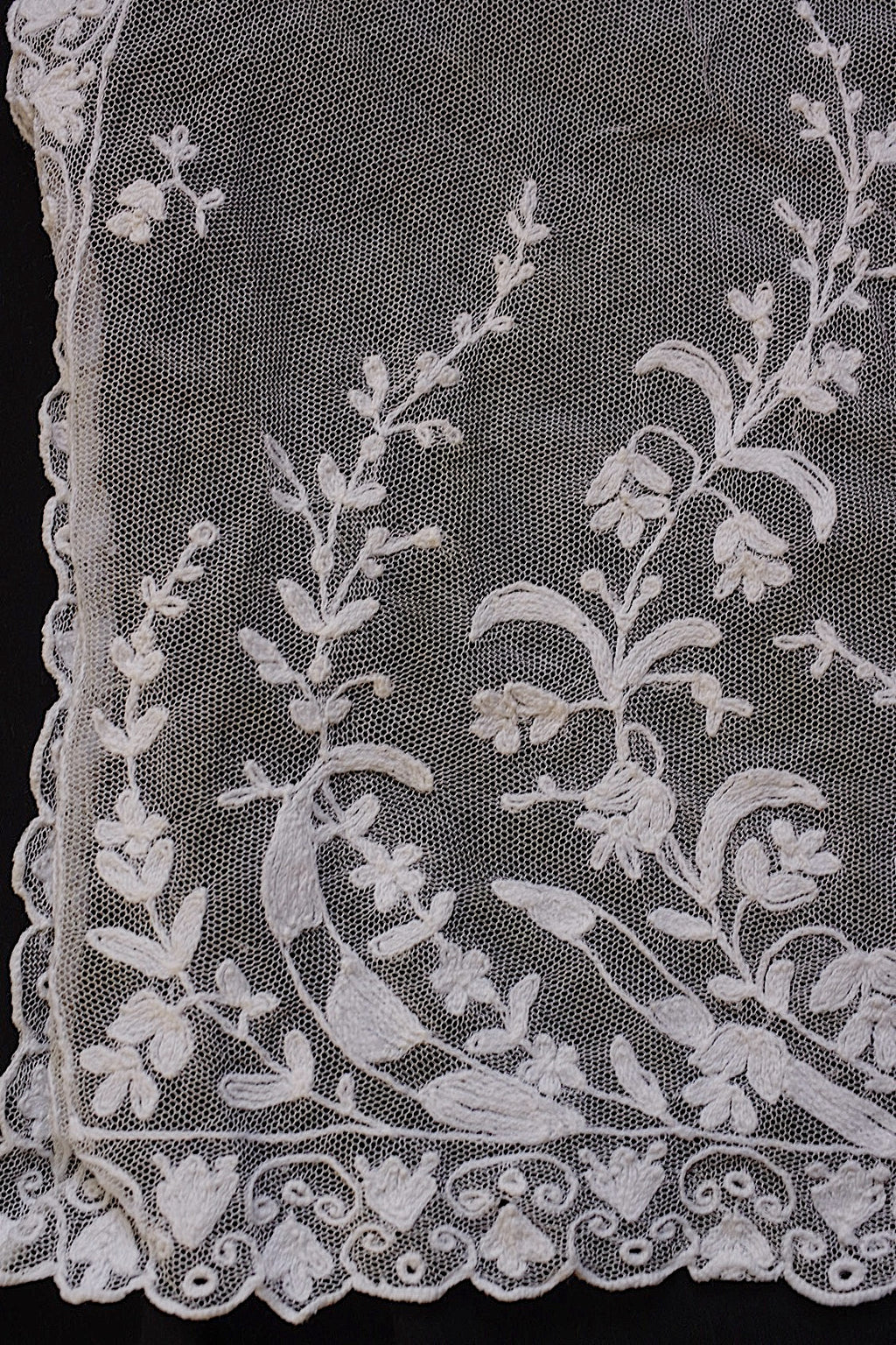 Tissu dentelle ancienne dentelle ancienne voile