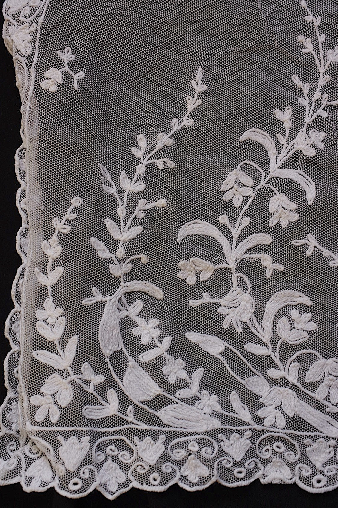 Tissu dentelle ancienne dentelle ancienne voile