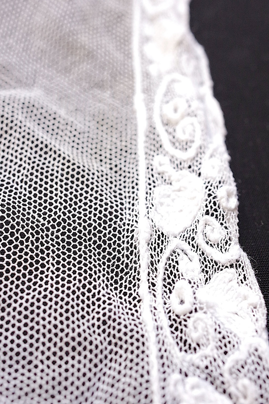 Tissu dentelle ancienne dentelle ancienne voile