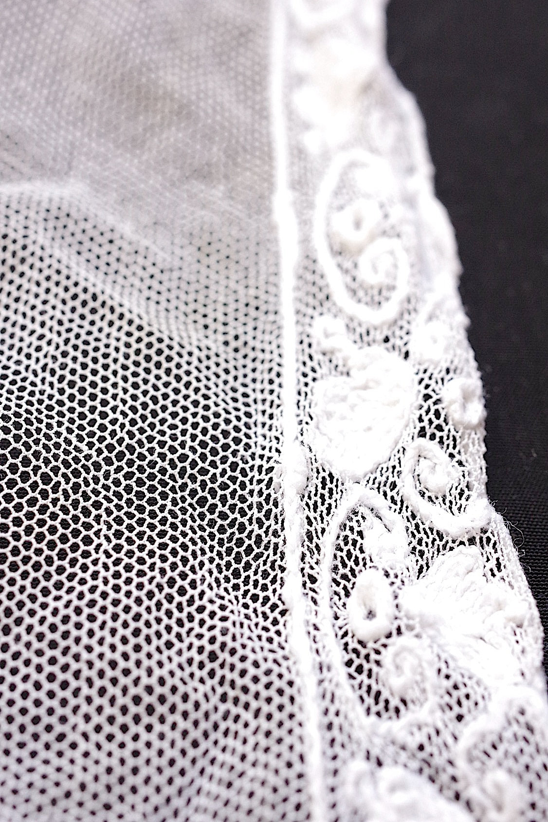 Tissu dentelle ancienne dentelle ancienne voile