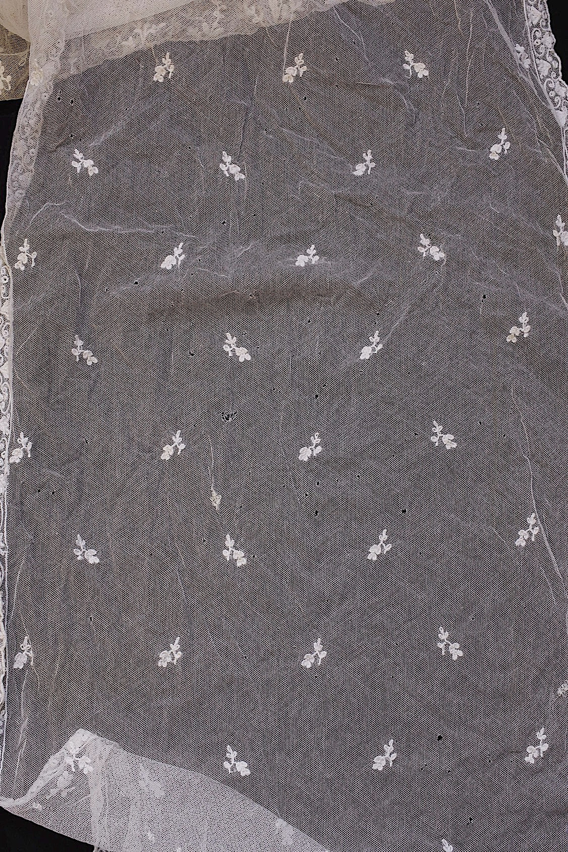 Tissu dentelle ancienne dentelle ancienne voile