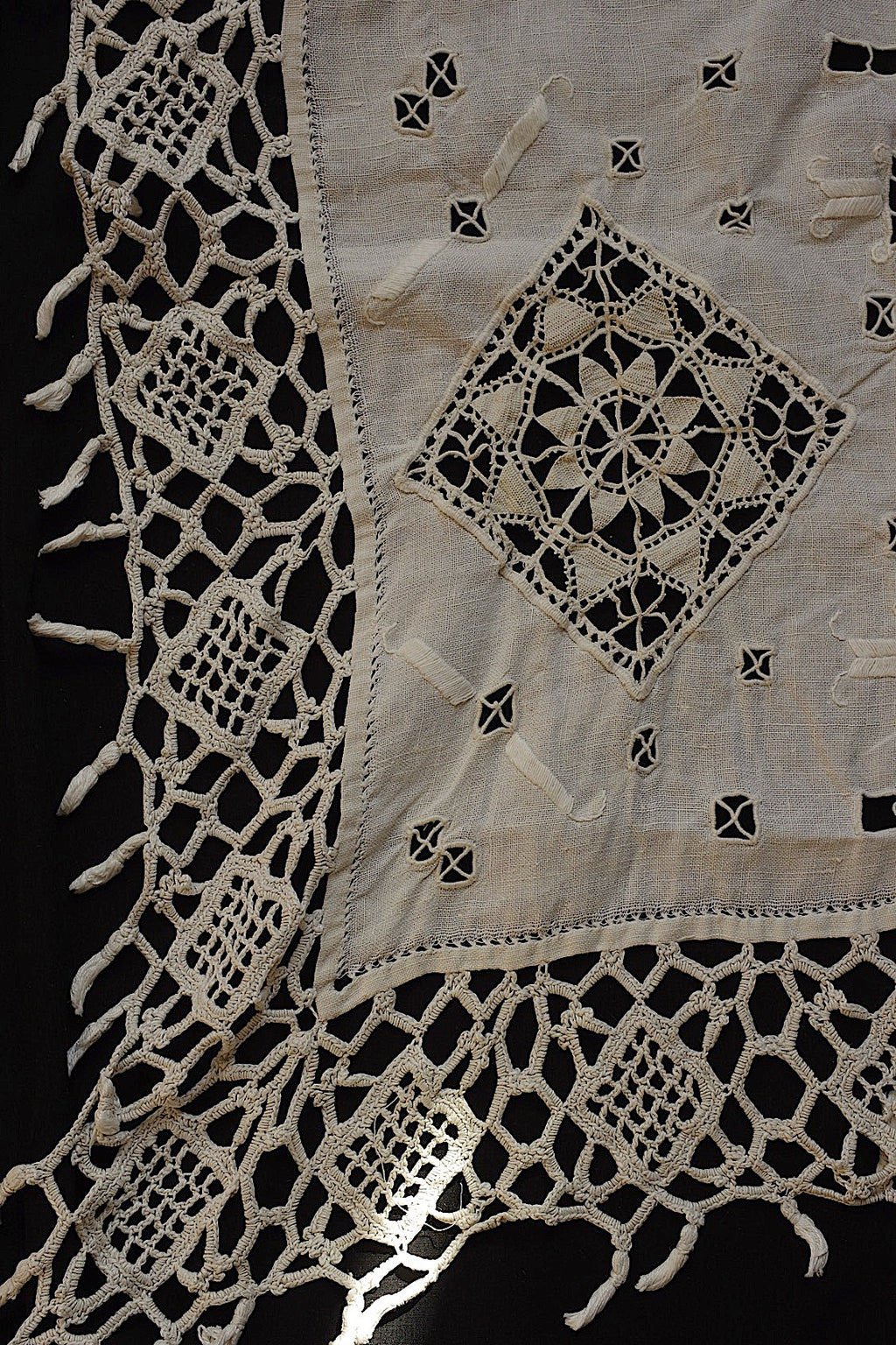 Ancienne dentelle dentelle ancienne croix