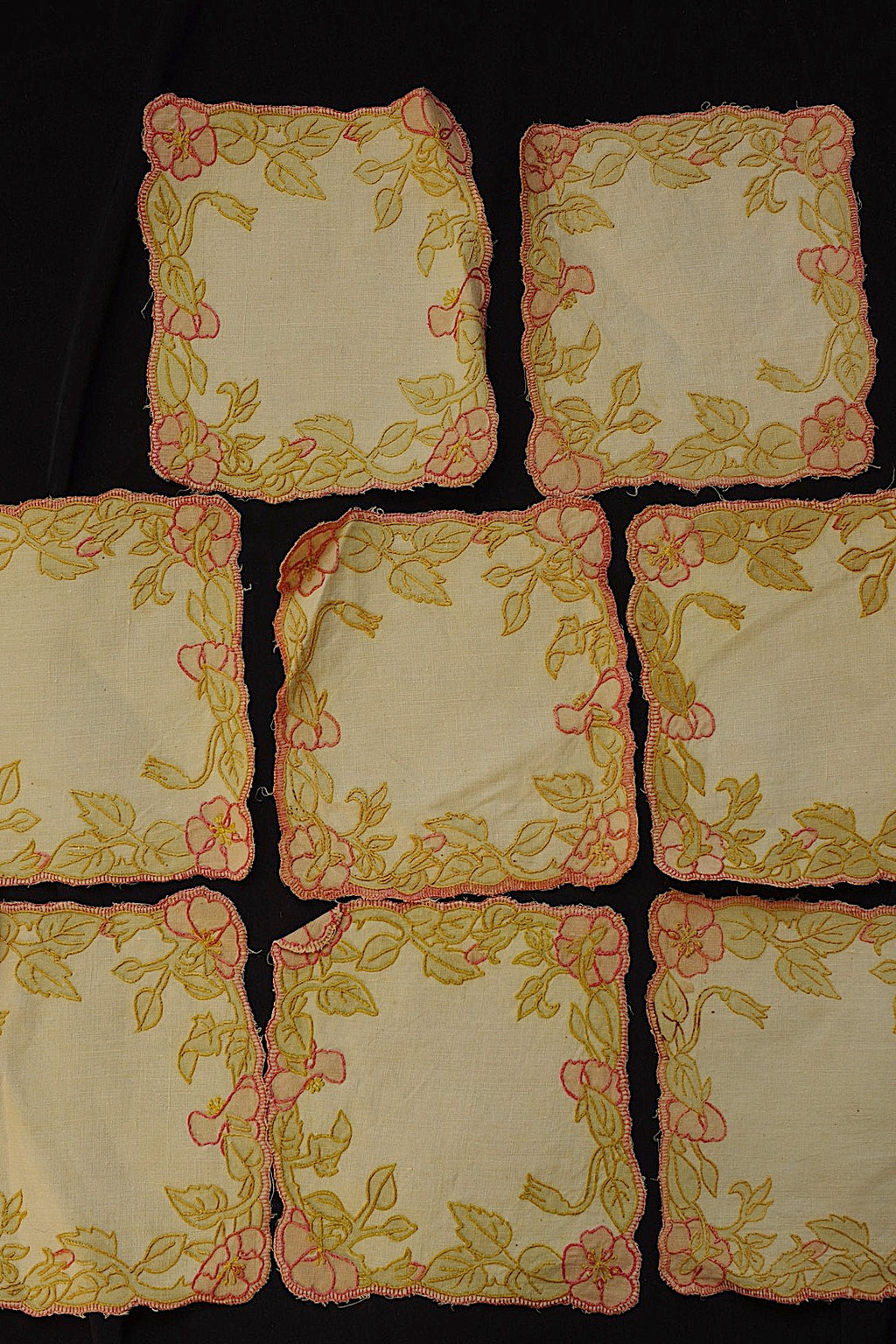 Antique dentelle dentelle ancienne nappe napperons