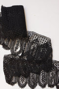 Antique lace dentelle ancienne black 396cm