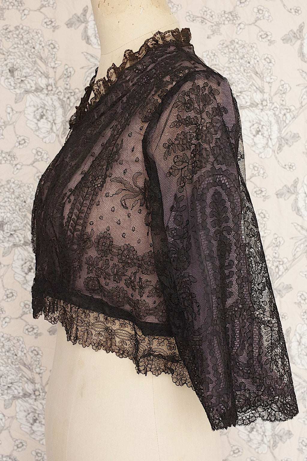 Vêtements anciens vêtement antique top3 noir