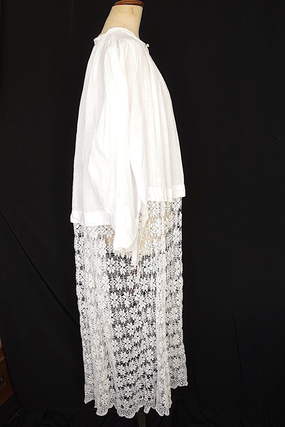 アンティーク教会チュニック　vêtement aube4