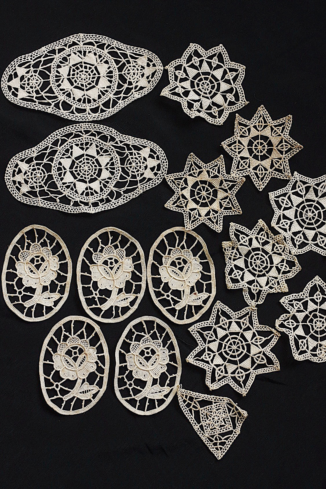 アンティークレース　dentelle ancienne　モチーフ15pieces