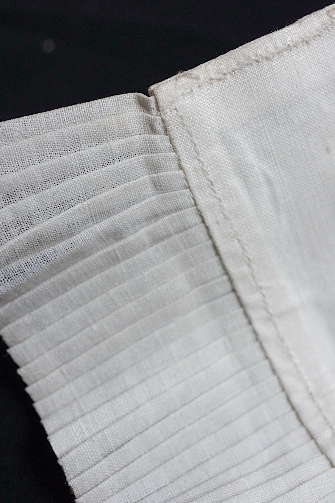 Dentelle antique, dentelle ancienne, lot plissé
