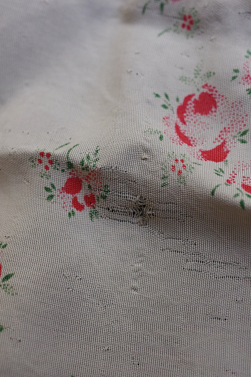 アンティーク生地　tissu ancien 小花生地　ハギレ　素材に　lots1