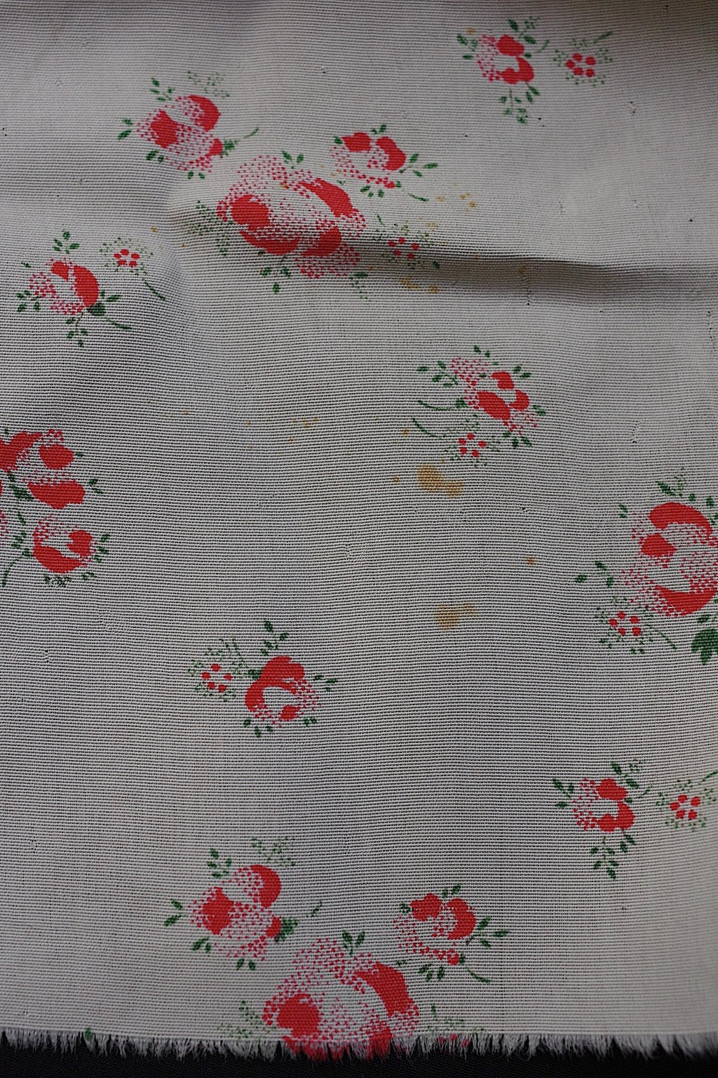 アンティーク生地　tissu ancien 小花生地　ハギレ　素材に　lots1