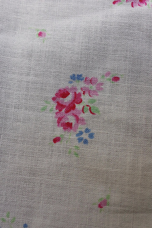 Tissu ancien, tissu à petits motifs floraux, chutes, matériaux, lots2