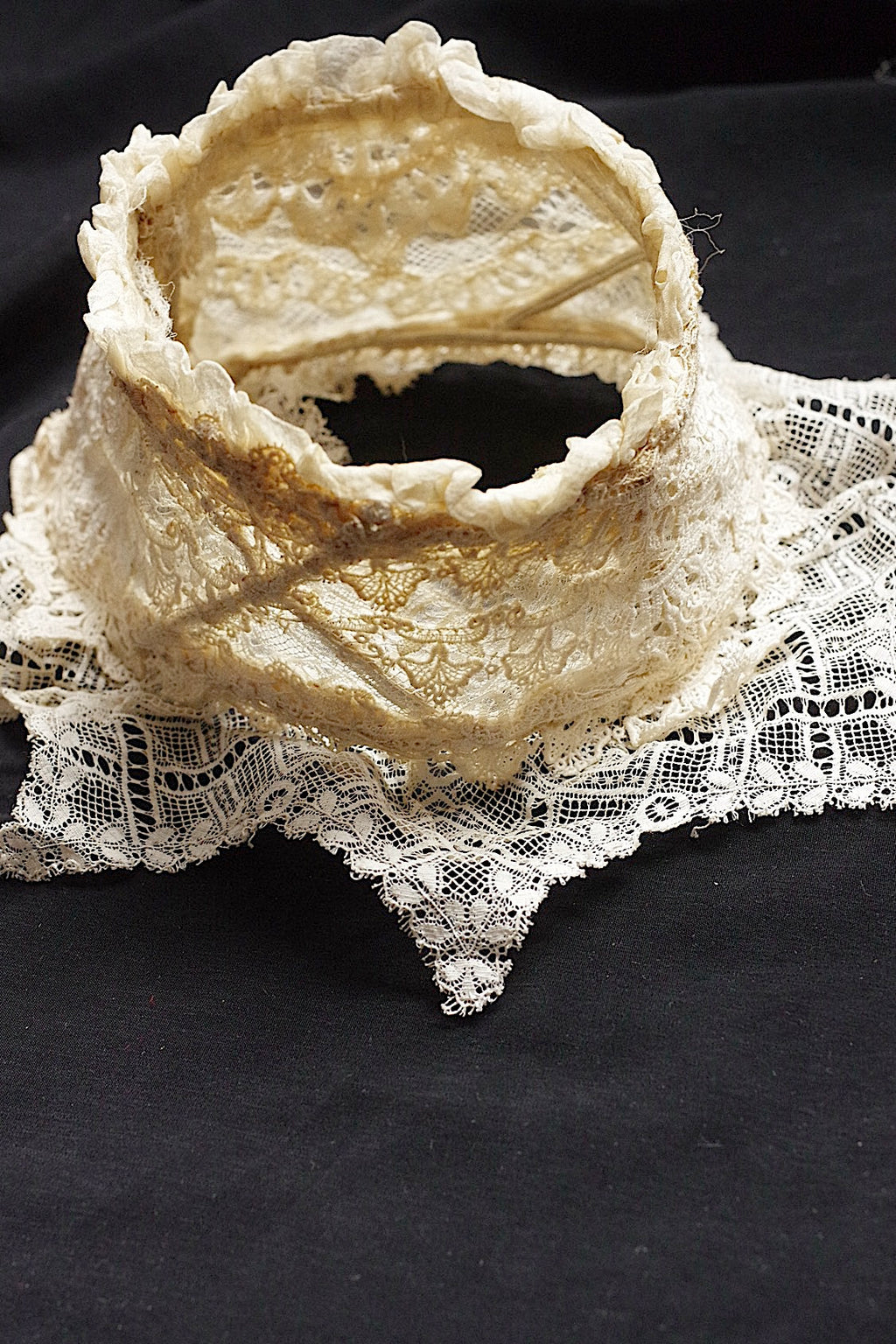 アンティークレーク襟3 dentelle anciennne 　antique Detachable collar